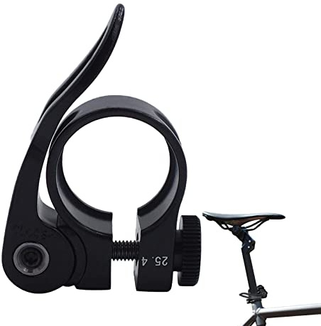 Aferzov 2 Colliers Serrage pour Tige Selle vélo avec Design Creux sculpté pour Tige Selle vélo 25,4 mm, Collier Tige Selle à dégagement rapiavec Alliage d'aluminium
