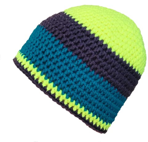 Häkelmütze Bunte warme Mütze Handarbeit Herrenmütze Unisex Strickmütze Wintermütze Beanie Ski Alpin gehäkelte