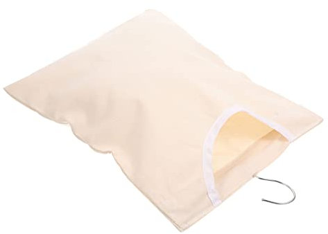 Cabilock Clothespin Bag Foldable Hanging Storage Organizer Pouch 360° Rotating Hook for Socks Bra Underwear Garlic Onions Canvas Peg Clip Holder Container