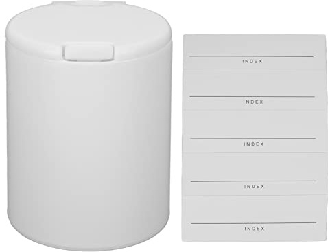 YUYTE Contenitore per Dischetti di Cotone, Design a Pressa Antipolvere Dispenser di Dischetti di Cotone Rotondo Piccolo e Leggero Scatola di Immagazzinaggio di Dischetti di Cotone