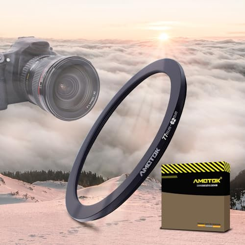 77 mm till 62 mm Step-down-ring filterring, objektiv-adapterrin-kompatibel 77 mm objektiv till 62 mm kameratillbehör