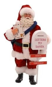 Addobbo Di Natale Babbo Natale Con Lettera 28cm - Varzi il Natale dal 1956