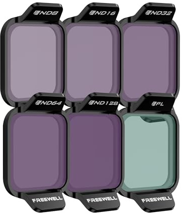 Freewell Standard Day ND-Filter-Set für DJI Lito X1/Flip | Drone ND8, ND16, ND32, ND64, ND128, PL-Filter für Lichtreduzierung, verbesserte Farben und sanfte Bewegungen