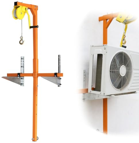 Hoisting Tool for Air Conditioner,Outdoor Air Conditioner Lifting Tool,With self-locking winch,easy to install,Removable,10m 150kg