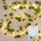 GuKKK 2 Pieza de Luces de Hadas LED de Hiedra Artificial, 2M Guirnalda Vines con 20 Luces LED, Cadena de Luz con Hojas, Hiedra Artificial, para Jardín, Patio, Escalera, Interior y Exterior Decoración