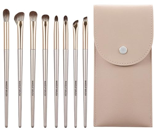 Lot de 8 pinceaux de maquillage pour fard à paupières, fard à paupières, pinceau pour fard à paupières, pinceau pour femme