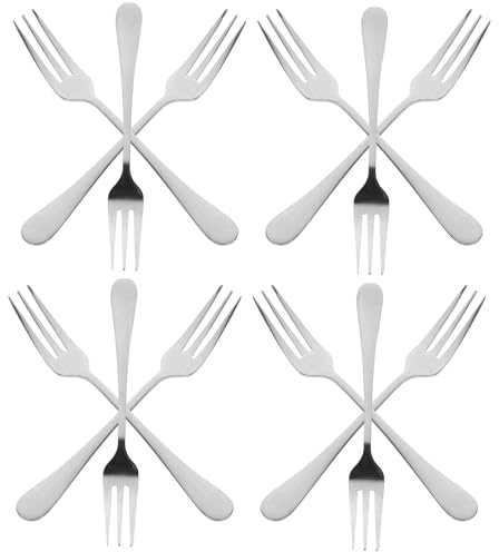 YARNOW 12pcs Stainless Steel Fruit Forks Sleek Modern Design, Versatile and Easy to Clean Metal Dessert Forks for Restaurant and Home Use