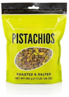 Pistachos Pelados, Tostados y Salados con Sal Marina, 680 g - Snack Saludable Alto en Proteína y Fibra - Pistachos sin Cáscara Listos para Comer - NEXU