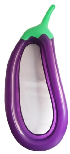 Salvagente per piscina di lusso, comodo e gonfiabile | Amaca a forma di melanzana Float Resort Ultra Soft PVC multiuso