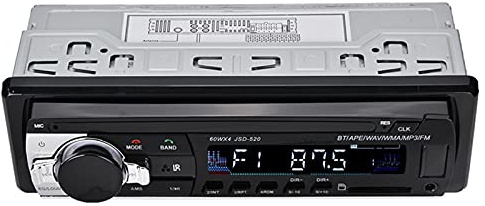 VBESTLIFE Lecteur MP3 de Voiture, Lecteur de Carte SD USB CD Disk téléphone Portable AUX entrée Audio Bluetooth HiFi Lecteur de Radio de Musique avec télécommande