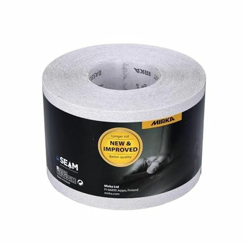 Mirka BASECUT Schleifpapier 115 mm x 50 m P180 Schleifrolle (2251100118N) Universal Schleifpapier