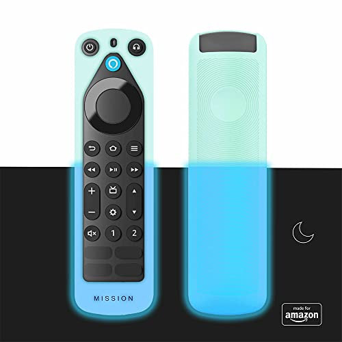 All New, Made for Amazon Remote Cover Case for Alexa Voice Remote Pro (2022 release), Glow-in-the-dark