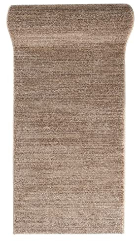 Mazovia Teppich Läufer Flur - Modern Teppichläufer - Kurzflor Flurläufer für Vorzimmer, Schlafzimmer, Küche - ÖKO-TEX Zertifiziert - Meterware - Beige - 80 x 175 cm