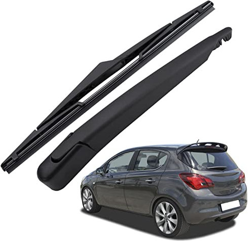 Effitnee Rear Wiper Arm Blade and Arm Set, Back Windscreen Wiper Assembly for Vauxhall Corsa E 2014-2019 Astra H 2004-2009 95518809 93178858