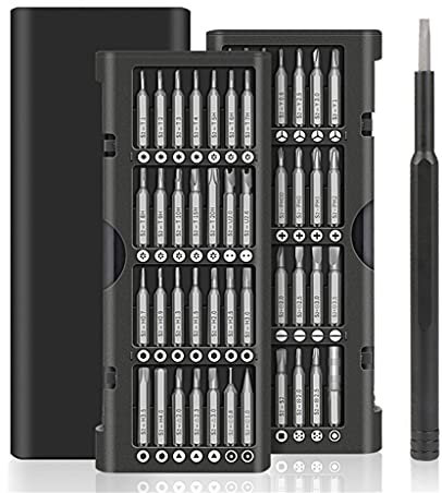 Samnuerly Juego de Destornilladores 57 en 1 Torx Hex Kit de Puntas de Destornillador magnético Reparación de Doble Cara Teléfono PC Laptop Herramientas de Mano