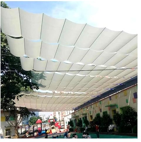 Versenkbares Vordach - Pergola Ersatz Regenschutz Schattenspender, Wasserdichtes Vordach Schiebedraht Wellensegel Für Terrasse, Garten Und Terrasse ( Farbe : nicht-gerade weiss , Größe : 1.5x4m )