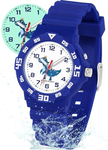 SOCICO Kids Watch Boys with Light Unicorn Dinosaur 30M Waterproof Children Watch Easy to Read for 4-12 Years Old Brithday Gift Children' s Day Christmas Day