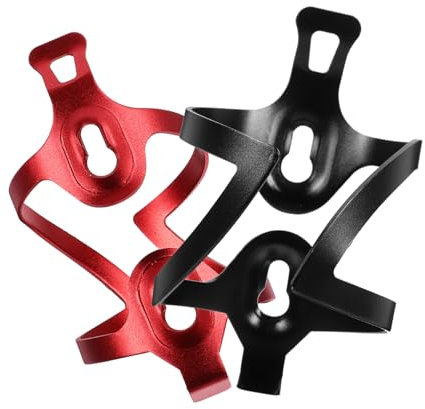 KITANDOVE 2pcs Aluminum Alloy Water Bottle Cage Bike Holder Easy Install Flexible Durable