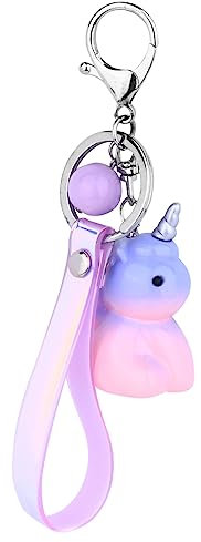 VALICLUD Einhorn Anhänger Schlüsselanhänger Form Schlüssel Ornament Taschenanhänger Kette Hänge Für Auto Schlüssel Rucksack Geldbörse