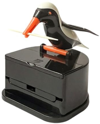Zahnstocherspender in Vogelform, neuartiger Vogel-Zahnstocherspender, lustige Boxen, automatischer Zahnstocher