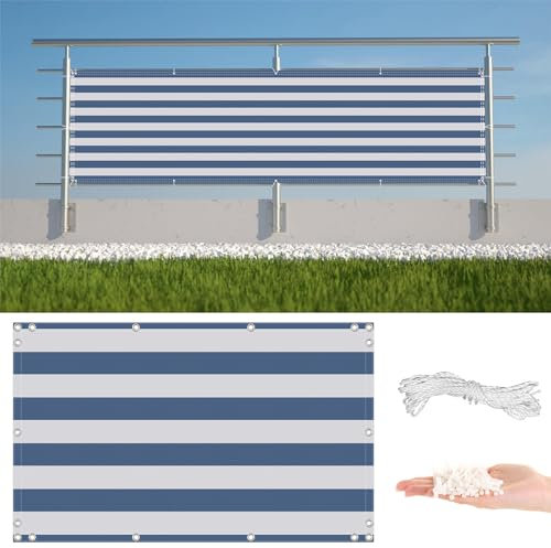 Clôture de jardin résistante aux intempéries avec corde et œillets en aluminium Bleu clair 2 x 12 m