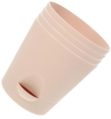 NULYLU 4sets Vasi Autoinnaffianti Trasparenti Per Piante Vasi Plastica Con Di Drenaggio Design Pratico Per Piante Verdi e Fiori Per Decorare Casa e Giardino