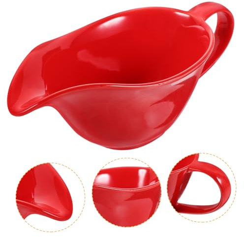 Alipis Salsera De Cerámica Para Salsa Jarra Para Leche y Jarabe Para Cocina y Mesa