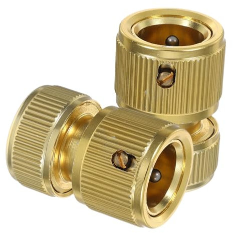 Hemobllo Connettore Tubo 1/2 in Lega di Alluminio 2 Pezzi Oro