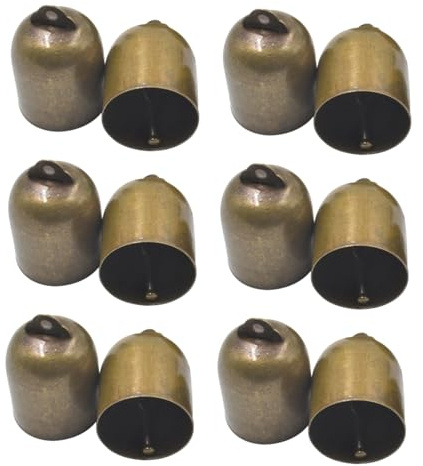 Mipcase 20 Pezzi Campanella Vintage retrò in Ottone Ciondolo Piccolo Campanelli Vintage Campanelli in Ottone