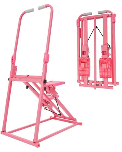 Treppensteiger Fitnessgerät Klappbar Vertikaler Climber Stepper Treppenstepper mit 3 Stufen Einstellbare Neigung - Vertikaler Klettermaschine mit Handläufe Bis 100KG für Ganzkörper-Workout