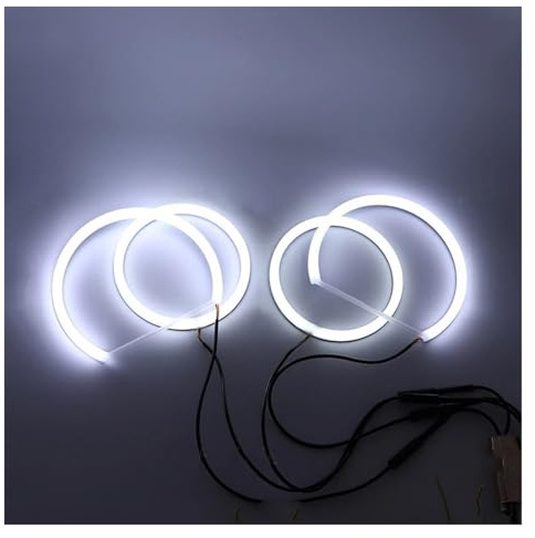 Faros Angel Eyes para coche Para BMW Para X5 E70 2007 2008 2009 2010 2011 2012 2013 Kit De Luces LED Ojos Ángel Anillo Blanco Algodón Kit halo para faross