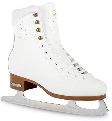 Botas - Model: Diana/Figure Ice Skates for Women, Girls/Color: White, Size: Adult 8