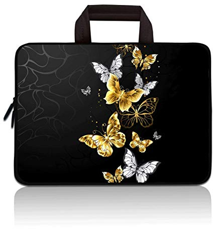 11 11.6 12 12.1 12.5 inch Laptop Carrying Bag Chromebook Case Notebook Ultrabook Bag Tablet Cover Neoprene Sleeve Fit Apple MacBook Air Samsung Acer HP DELL Lenovo Asus(Cool Butterfly)