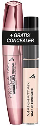 Manhattan Wonder`Luxe Mascara + Wake Up Concealer 01 Naturelle, 20 ml