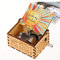 You are My Sunshine Music Box,Wooden Hand Crank Musical Box Engraved Vintage Sunshine Musical Box Classic Music Box Gift for Birthday Christmas Valentine's Day Home Decoration Crafts Rainbow