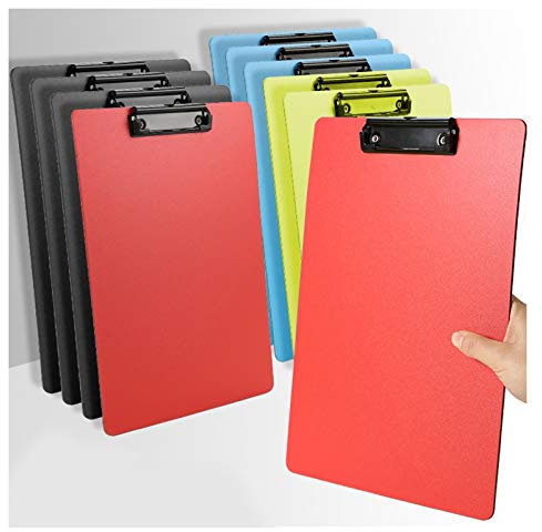 Planchettes à Pince A4 et Taille de la lettre Presse-papiers plastiques dossiers de dossier de la carte de révision Renvoi de fichiers Relier de gestionnaire de fichiers avec des trous de suspension t
