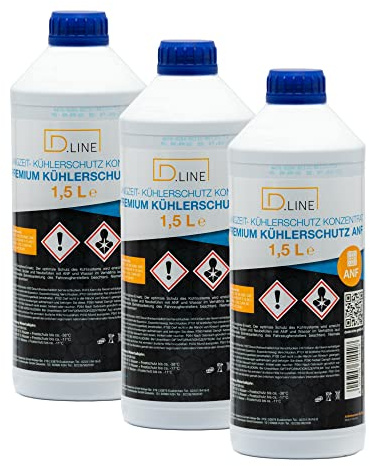 D.LINE Kühlerschutz Konzentrat ANF 40, 1,5 Liter | 3x 1,5 Liter