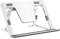 SHUOSUO Tablet Ständer Verstellbar & Faltbar, Schlank Tragbarer Aluminium Tablet Halterung Halter Tisch, Kompatibel mit iPad Pro/Air/Mini, Samsung Tab, Surface Pro, Kindle Fire (7-13 Zoll) (Silber)