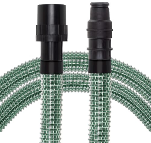 PRIMEBAG Gewebeschlauch 5m Grün 58mm passend für Nilfisk AERO ATTIX Buddy | II Multi IVB Werkzeugmuffe, Trockensauger Stahlfeder Fadenverstärkt