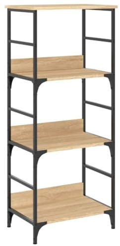 vidaXL Bücherregal Sonoma-Eiche 50x33x117,5 cm Holzwerkstoff