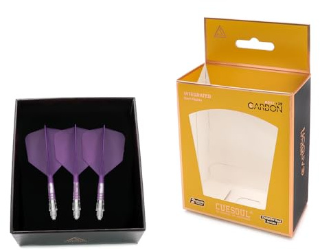 CUESOUL ROST T19 Carbon Integrierter Dartschaft und Flight Big Wing-Form, 3er-Set