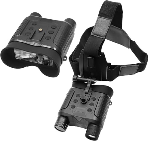 ASVIL Nachtbrille, NV8160, Kopfbefestigung, Nachtsicht, 8-facher Digitalzoom freihändig, taktischer Helm, Nachtsichtbrille, 1080P HD, Infrarot-Fernglas, Nachtsichtgerät