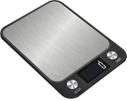 RORPOIR Bilancia Da Cucina Digitale in Acciaio Inossidabile Precisione 5 Kg/1 G Bilancia Portatile Per Alimenti Display A Batteria Per Cucinare