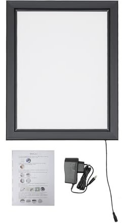 LED Plakatrahmen 40×50cm LED beleuchtet, Leuchtrahmen für Werbung - Hochwertiger Posterhalter für brillante Displays - Inklusive LED Beleuchtung und Wandmontage