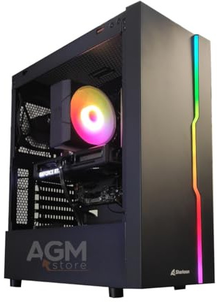 AGM store Pc Gaming i5-14600kf / Scheda video RTX 5060 8GB Gddr7 / RAM DDR5 32GB 5600mhz / Nvme ssd 1Tb PCI 4.0/6 Ventole Argb/USB-C / 650 Watt 80+ Bronze/W 11
