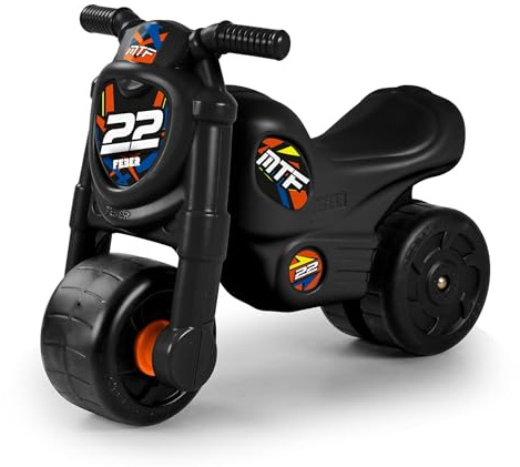 FEBER Motofeber Jumper Rider, Motorrad für Kinder, breite stabile Räder, Verwendung für drinnen und draußen, für Kinder von 1,5 bis 3 Jahren, Famosa (FED24000)