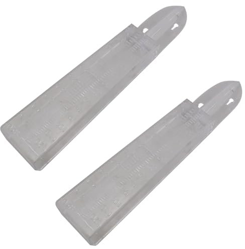 ZCZQC 2 pluviometri in plastica da 12,7 cm con scala a parete a terra recinzione di misurazione del ponte di misurazione per cortile giardino famiglie misurazione pioggia previsioni meteorologiche