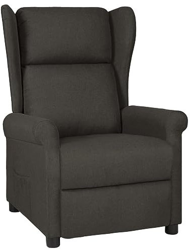 vidaXL Reclinerfåtölj taupe tyg