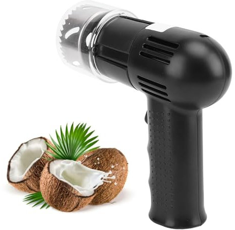 Strumento per Aprire il Cocco, Apriscatole Automatico per Cocco, Strumento per Aprire il Perforatore Elettrico in Acciaio Inossidabile 304 per Giovani e Maturi per Giovani Acqua