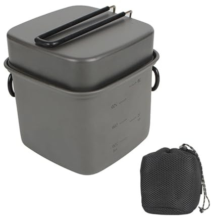 Camp Cookware Kit - Multifunktionales Outdoor -topff -Set Mit Utensilien | Tragbare Vorbereitung Von Camping, Wandern, Überlebenn, Rucksackpackung, Tragbare Offene Feuermahlzeitenmahlzeiten